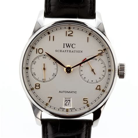 iwc portuguese 7 days|iwc 7 day power reserve.